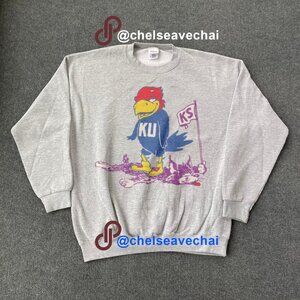 Vintage Kansas Jayhawks KU Jayhawks Shirt, Retro University of Kansas Sweatshirt